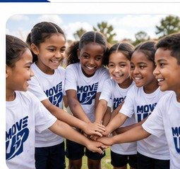 Children smiling together after a sports activity