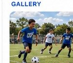 Children playing football