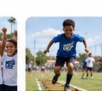 Child taking part in a movement activity