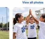 Young participants encouraging each other